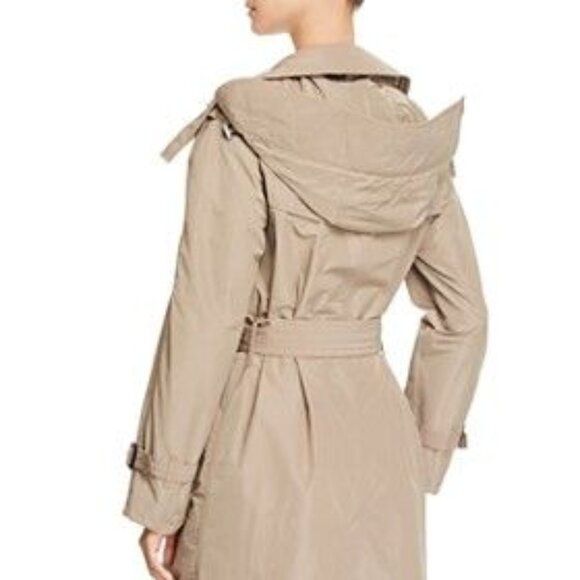 Michael Kors Trench Coat with Detachable Hood - Picture 1 of 5